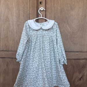 Floral Long Sleeve Kids Dress